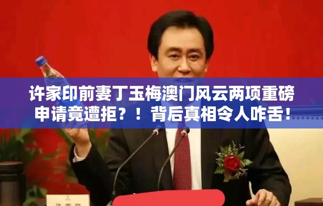 许家印前妻丁玉梅澳门风云两项重磅申请竟遭拒？！背后真相令人咋舌！