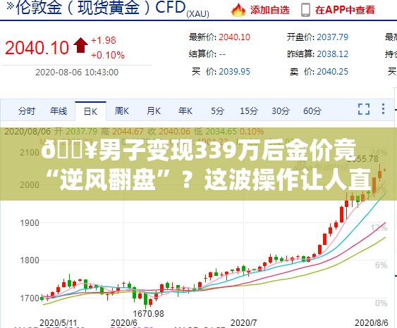 男子变现339万后金价又涨了