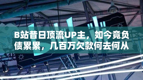 B站昔日顶流UP主，如今竟负债累累，几百万欠款何去何从？